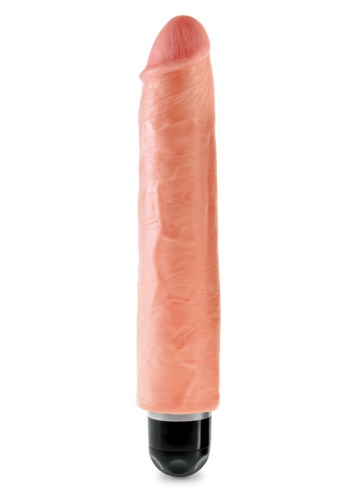 Pipedream King Cock 10' Vibrating Stiffy SKIN - 0