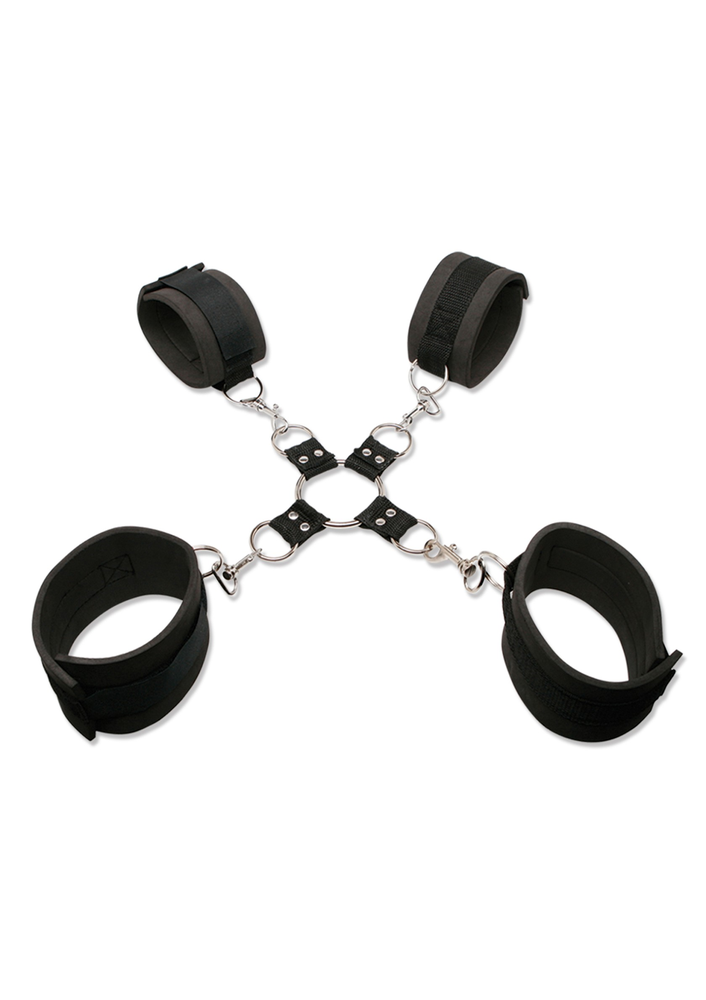 Pipedream Fetish Fantasy Extreme Extreme Hog-Tie Kit BLACK - 0