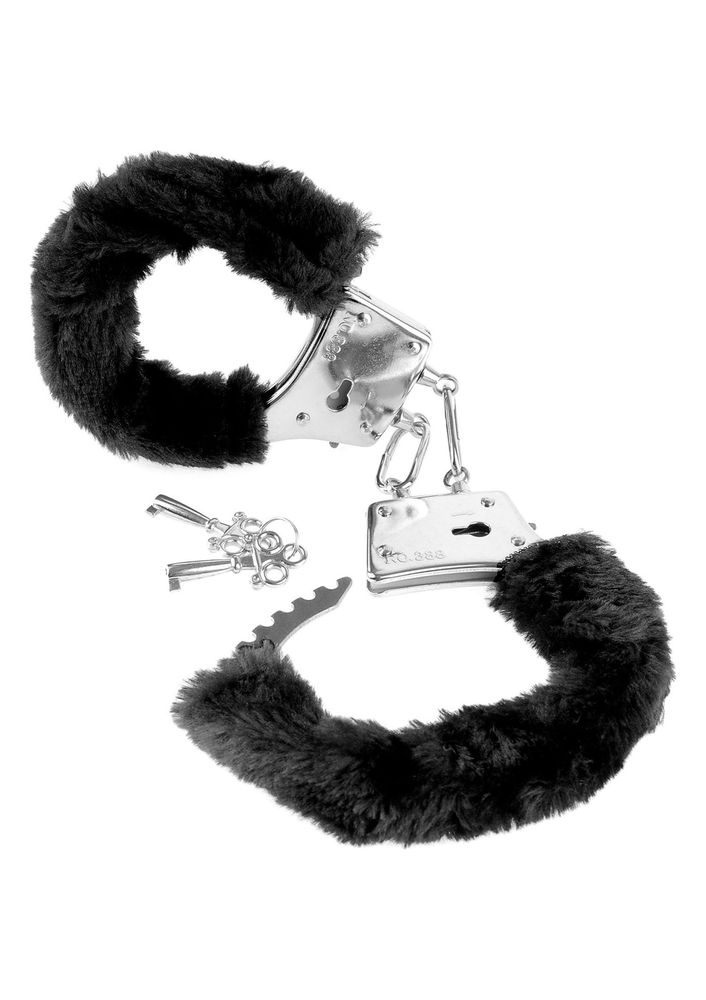 Pipedream Fetish Fantasy Beginners Furry Cuffs BLACK - 0