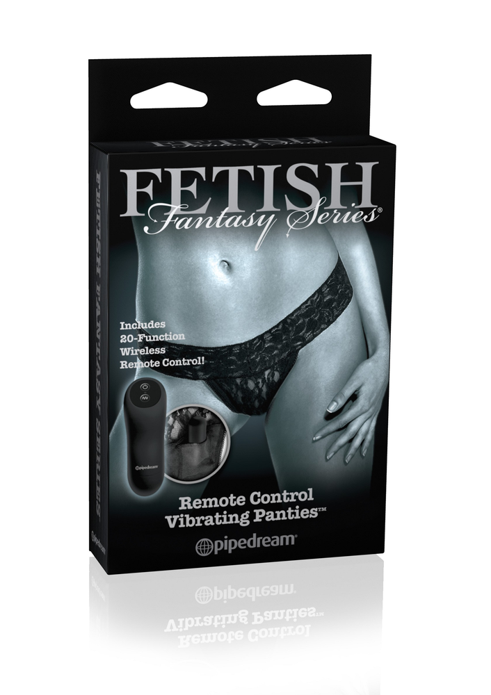 Pipedream Fetish Limited Edition Remote Control Vibrating Panty BLACK O/S - 2