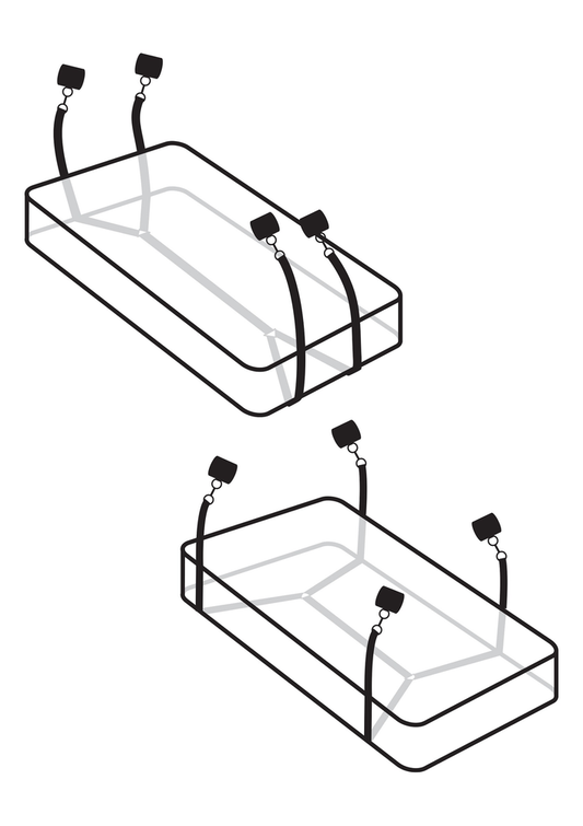 Pipedream Fetish Fantasy Limited Edition - Wraparound Mattress Restraints