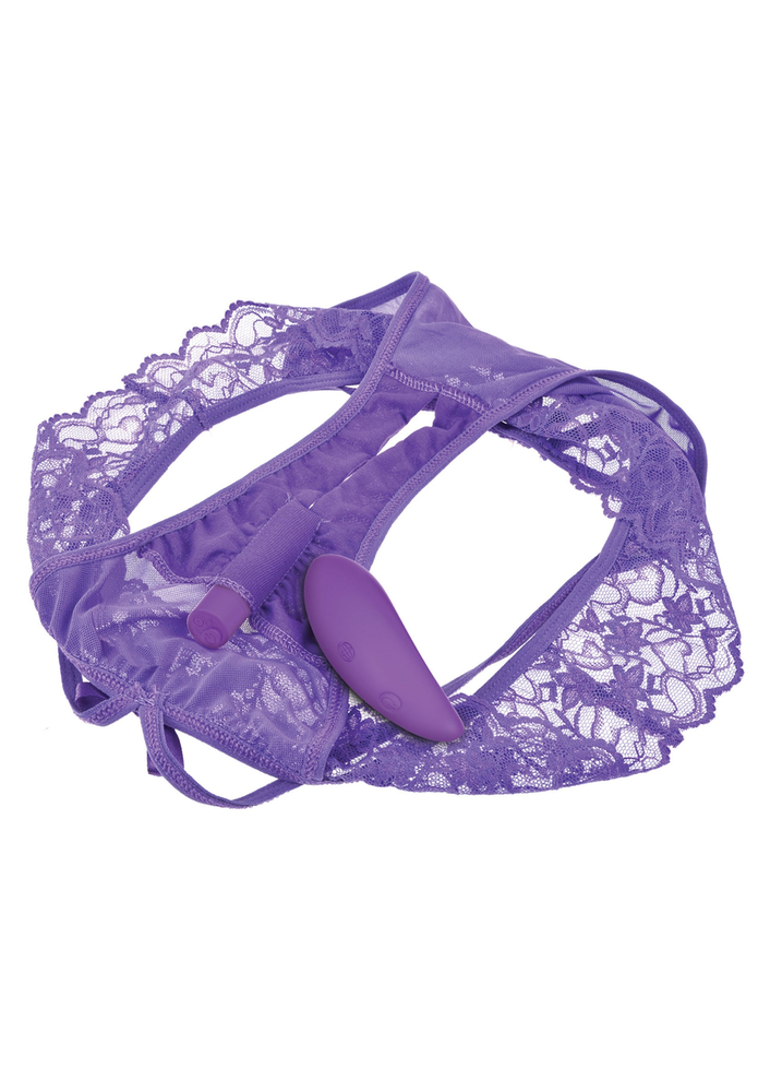 Pipedream Fantasy For Her Crotchless Panty Thrill-Her PURPLE - 1