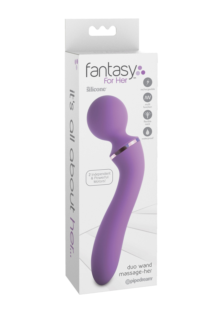 Pipedream Fantasy For Her Duo Wand Massage-Her PURPLE - 3