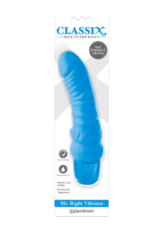 Pipedream Classix - Mr. Right Vibrator - Blau