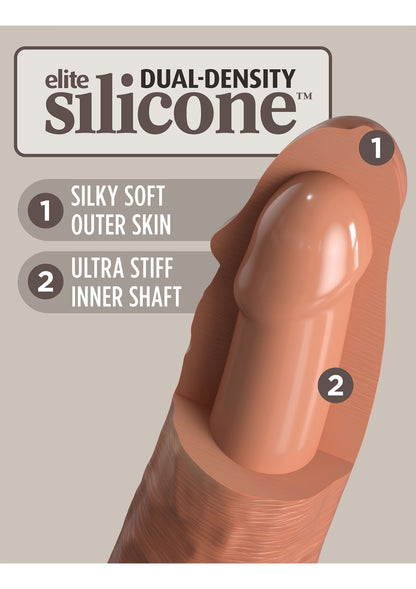 Pipedream King Cock Elite - 8' Silicone Dual Density Cock CARAMEL - 2