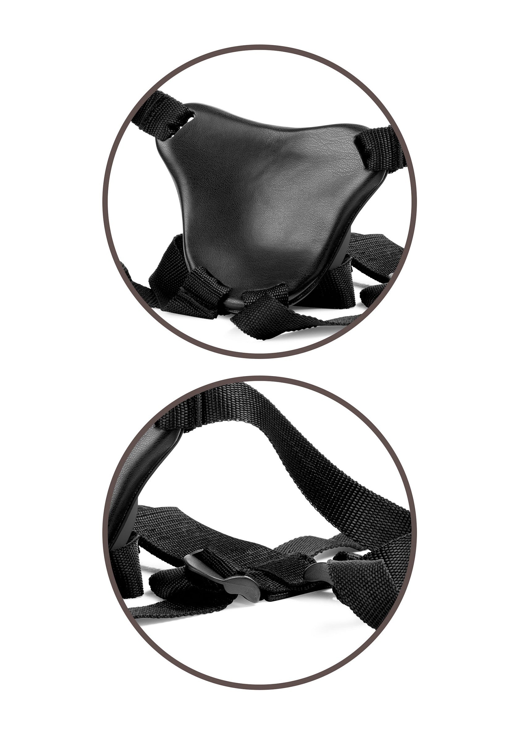 Pipedream King Cock Elite - Comfy Body Dock Strap-On Harness BLACK - 5