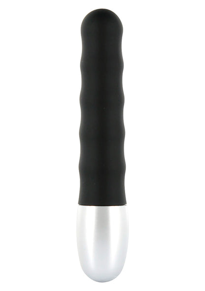 Seven Creations Discretion Ribbed Vibrator BLACK - 1