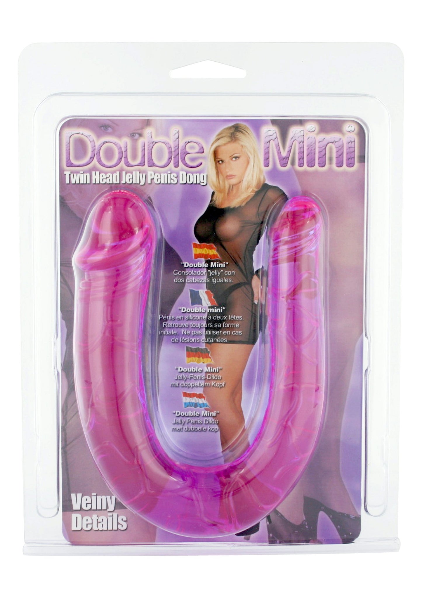 Seven Creations Double Mini Dong Twinhead PURPLE - 0