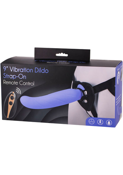 Seven Creations Vibration Dildo Strap-On 9' PURPLE - 1