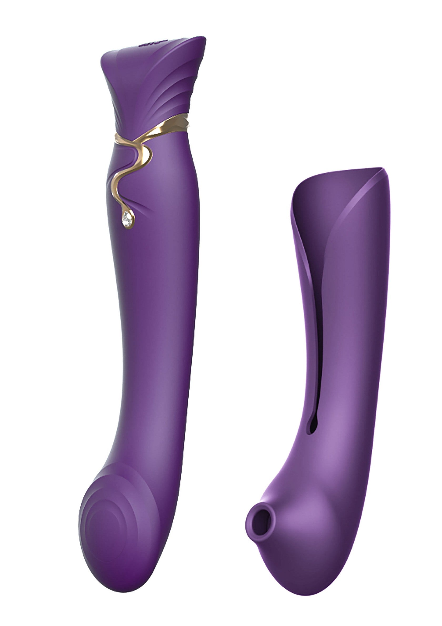 Zalo Queen Set Pulse Wave Clit Stim PURPLE - 9