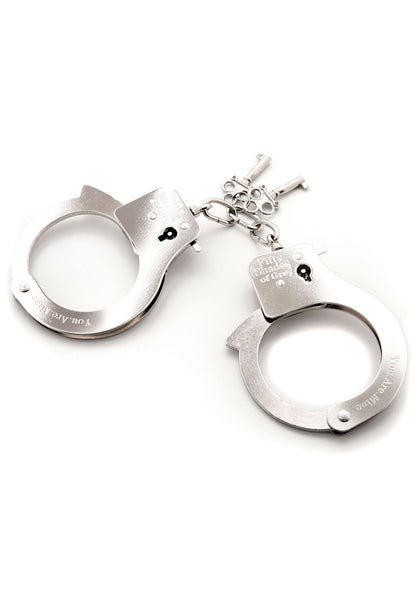 You Are Mine Metal Handcuffs SILVER - 3