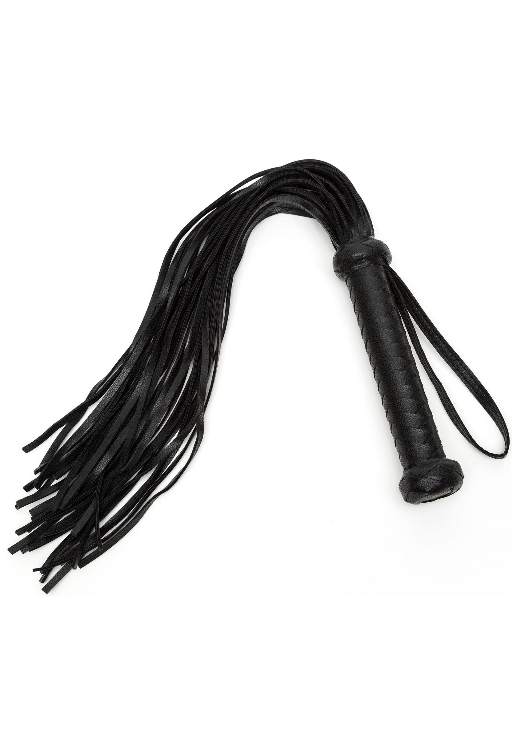 Faux Leather Flogger BLACK - 0