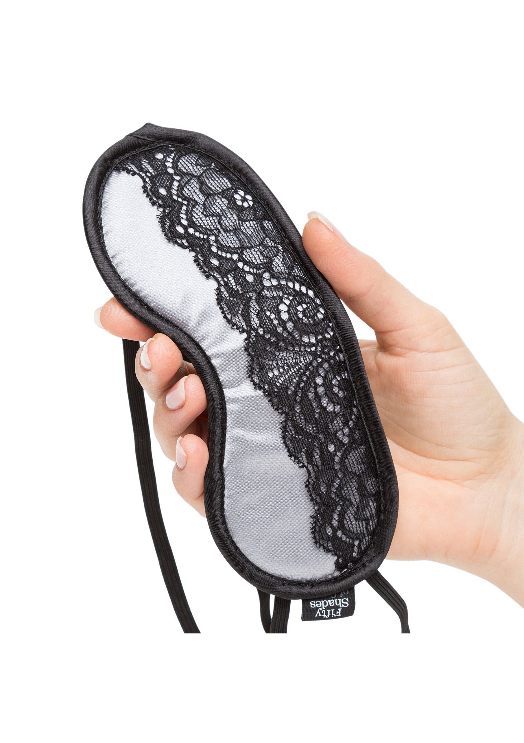 Satin and Lace Blindfold BLACK - 2