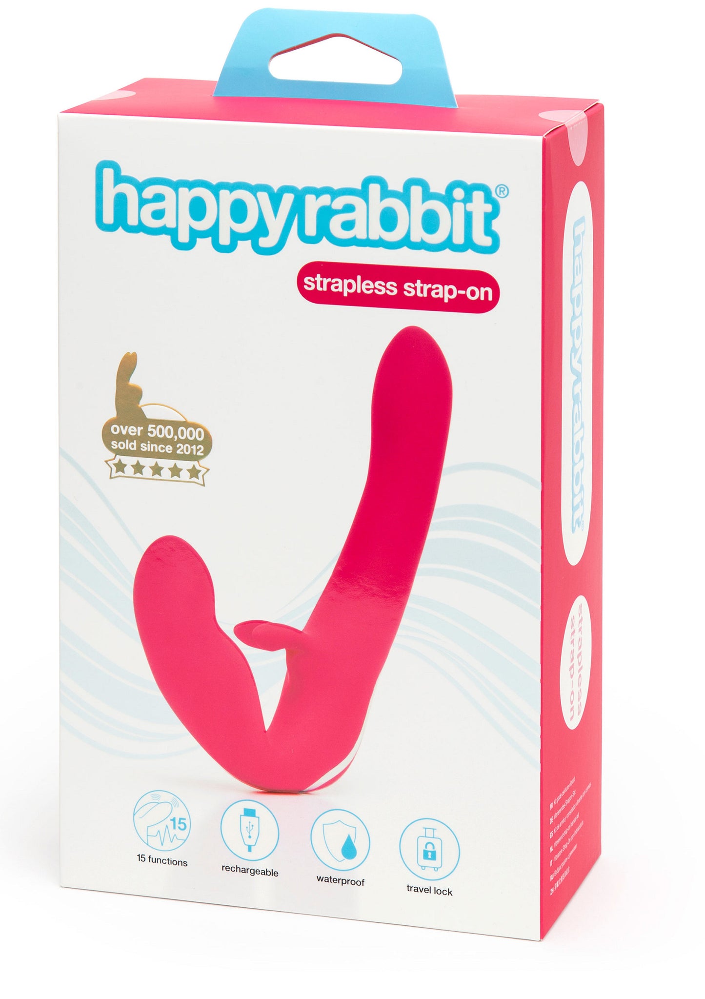 Happy Rabbit Vibrating Strapless Strap-On PINK - 5