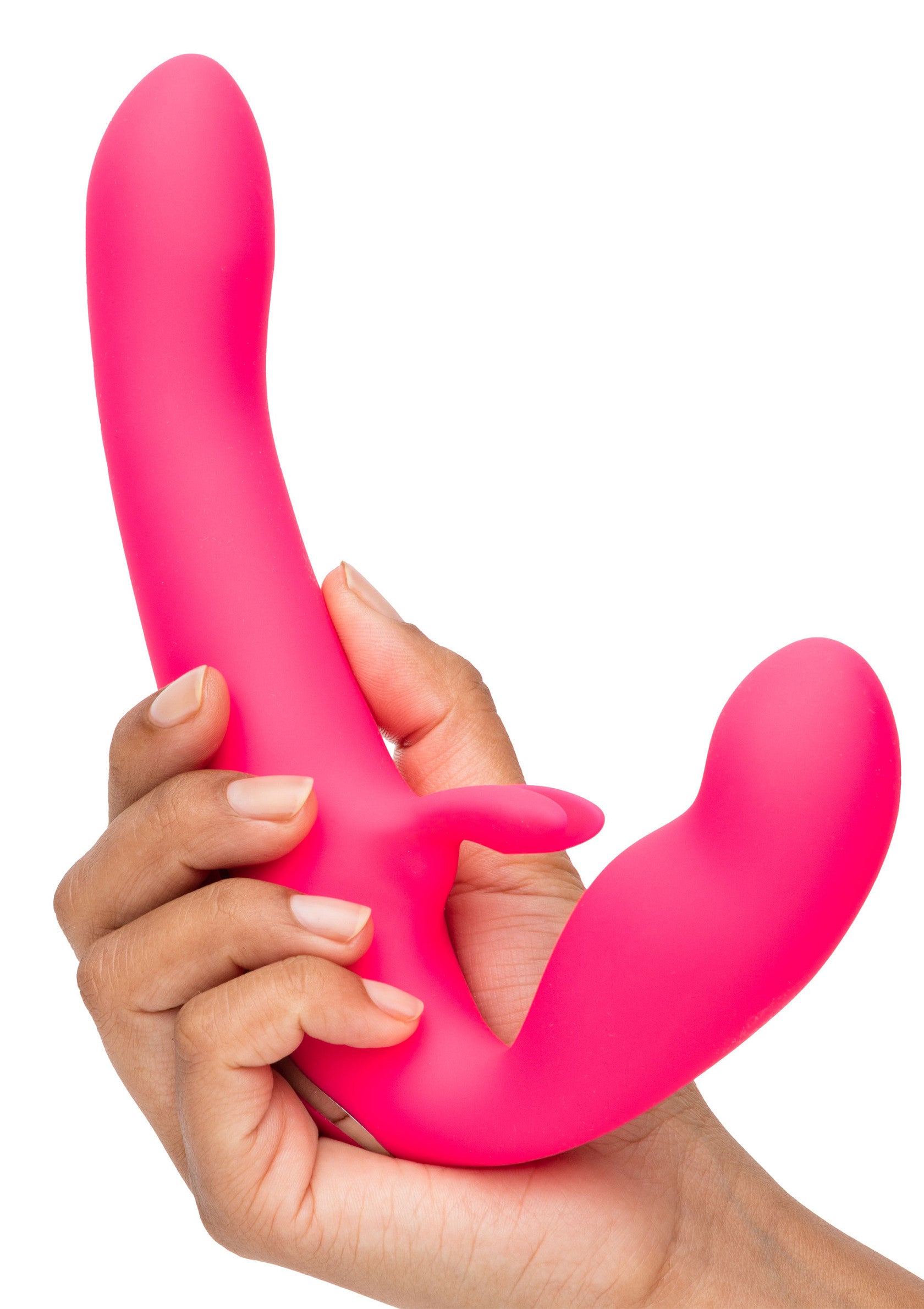 Happy Rabbit Vibrating Strapless Strap-On PINK - 3