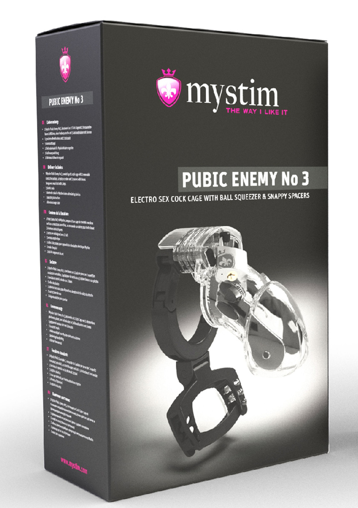 MyStim Pubic Enemy No. 3 Cock Cage TRANSPA - 1