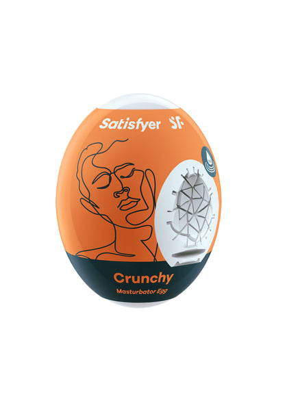 Satisfyer Masturbator Egg Crunchy 1pcs ORANGE - 1