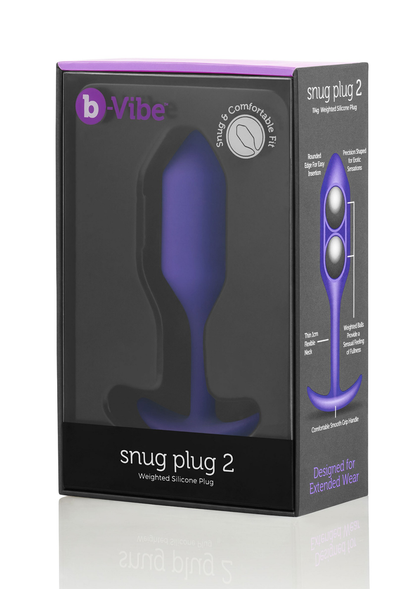 B-Vibe Snug Plug 2 PURPLE - 2