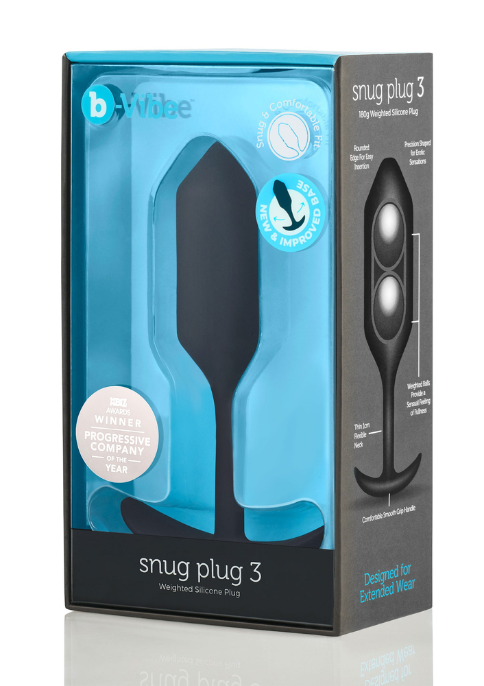 B-Vibe Snug Plug 3 BLACK - 0