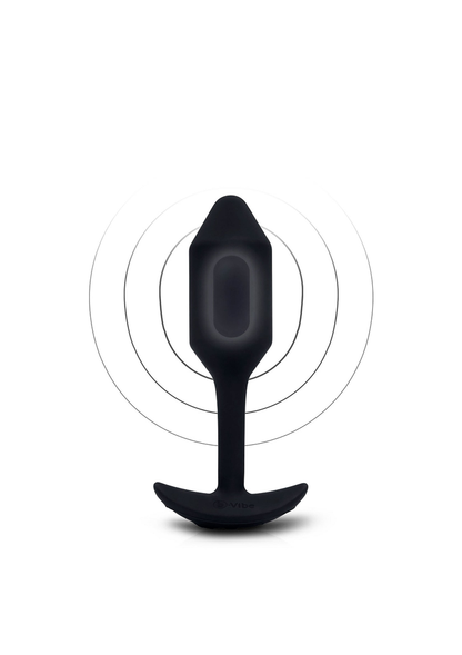 B-Vibe Vibrating Snug Plug 2 BLACK - 5