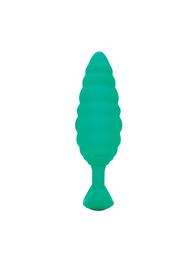 B-Vibe Twist Texture Plug GREEN - 1