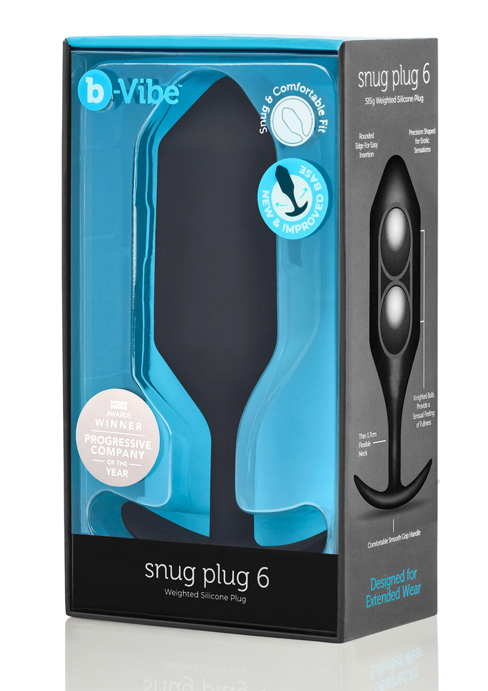 B-Vibe Snug Plug 6 BLACK - 5