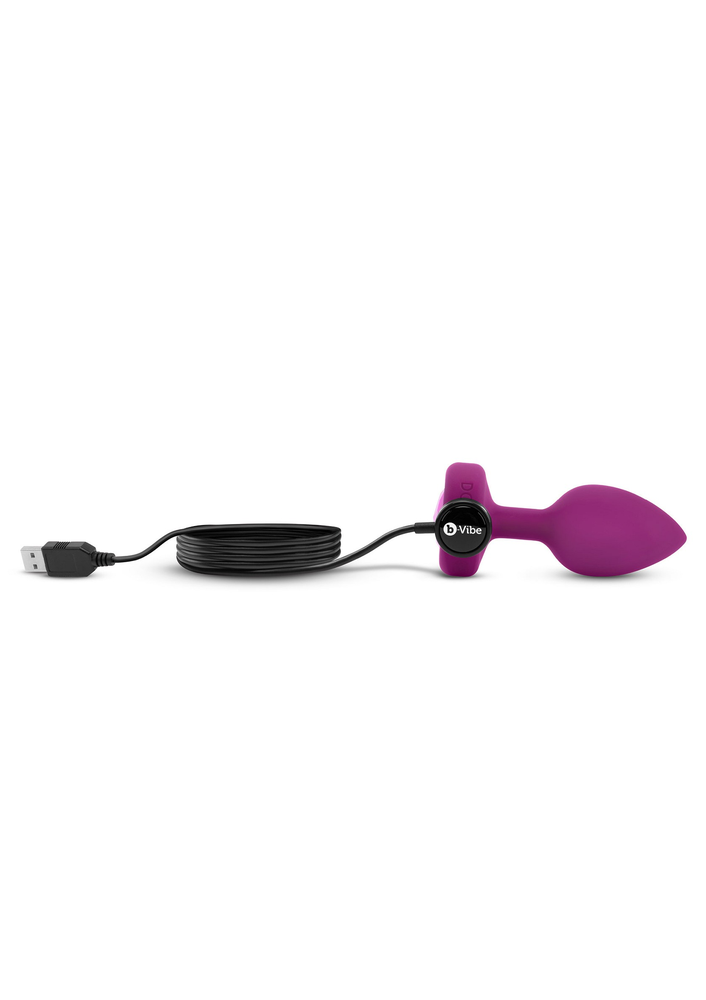 B-Vibe Vibrating Jewel Plug S/M FUCHSIA - 5