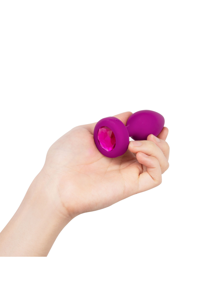 B-Vibe Vibrating Jewel Plug S/M FUCHSIA - 7