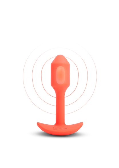 B-Vibe Vibrating Snug Plug S ORANGE - 0