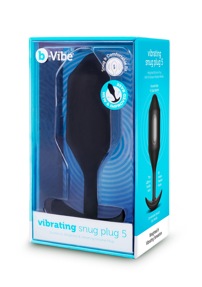 B-Vibe Vibrating Snug Plug XXL BLACK - 3