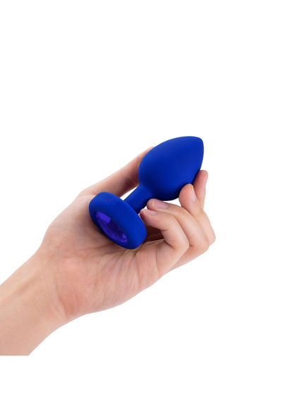 B-Vibe Vibrating Jewel Plug L/XL BLUE - 8