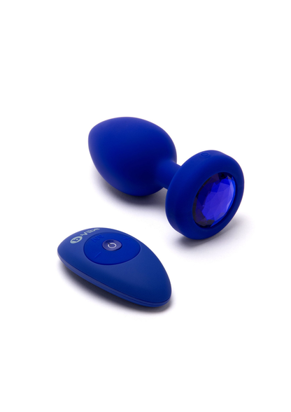 B-Vibe Vibrating Jewel Plug L/XL BLUE - 6