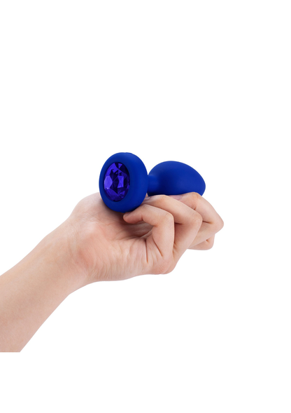 B-Vibe Vibrating Jewel Plug L/XL BLUE - 3