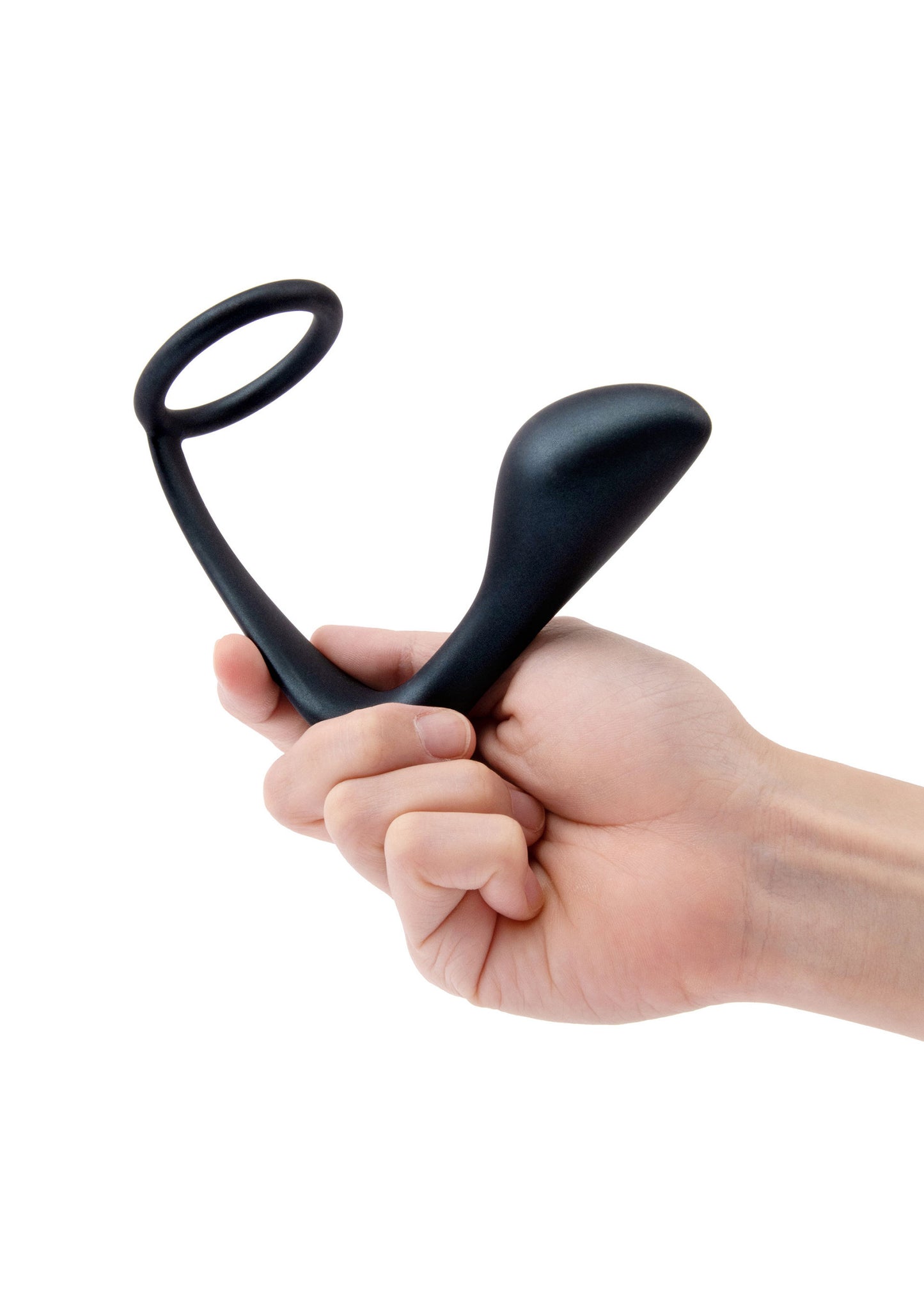 B-Vibe Ringer Cock Ring & Plug BLACK - 7