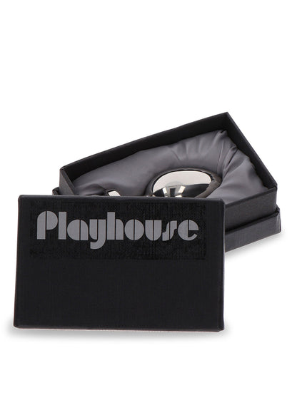 Playhouse Steel Pleasure Weighted Steel Butt Plug - S SILVER - 4