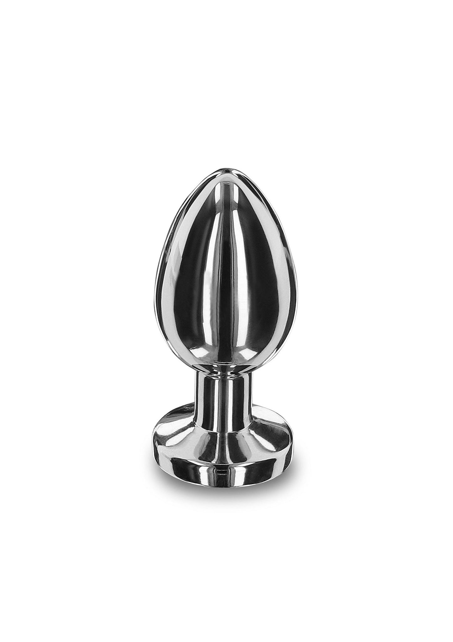 Playhouse Steel Pleasure Weighted Steel Butt Plug - S SILVER - 1