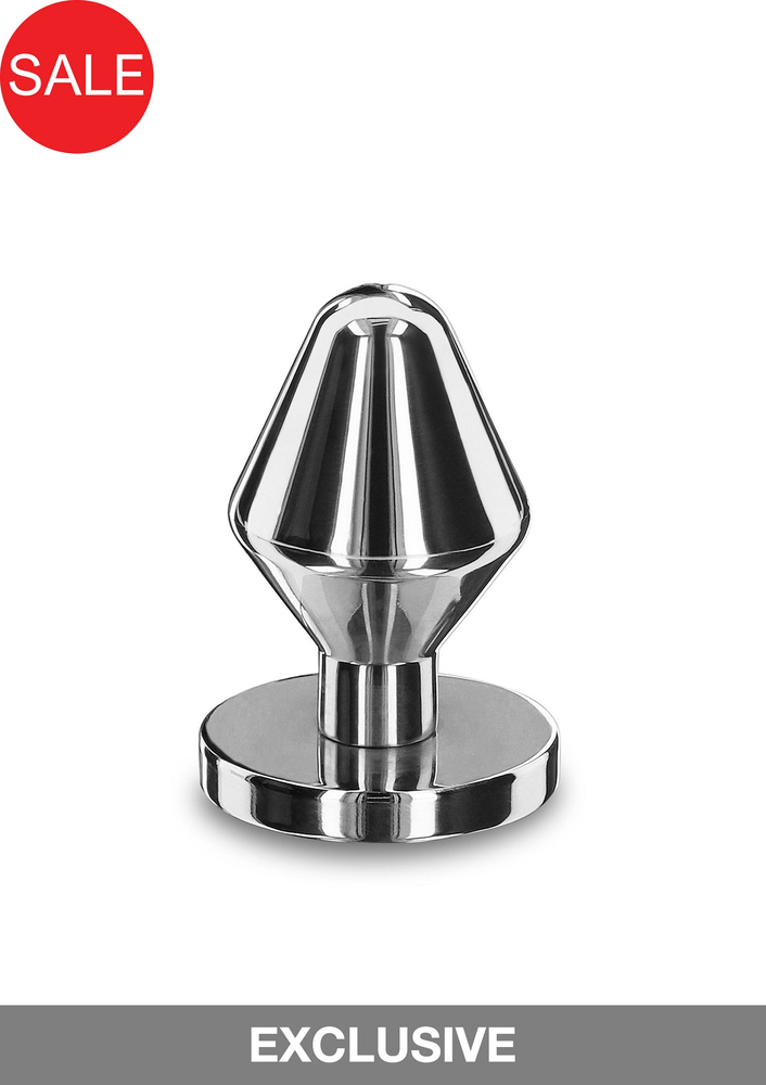 Playhouse Massive Steel Butt Plug - S SILVER - 4