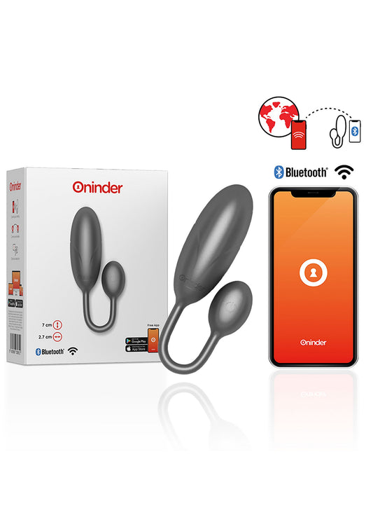 Oninder Denver Vibrating Egg + App - Schwarz