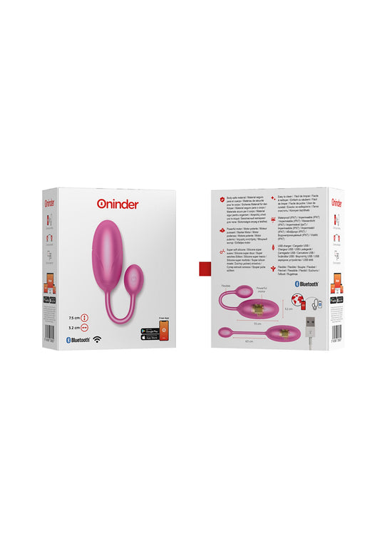 Oninder Tokyo Vibrating Egg + App - Rosa