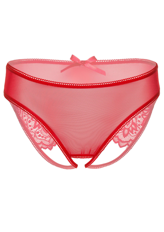 Daring Intimates Nicolette crotchless panty - Rot