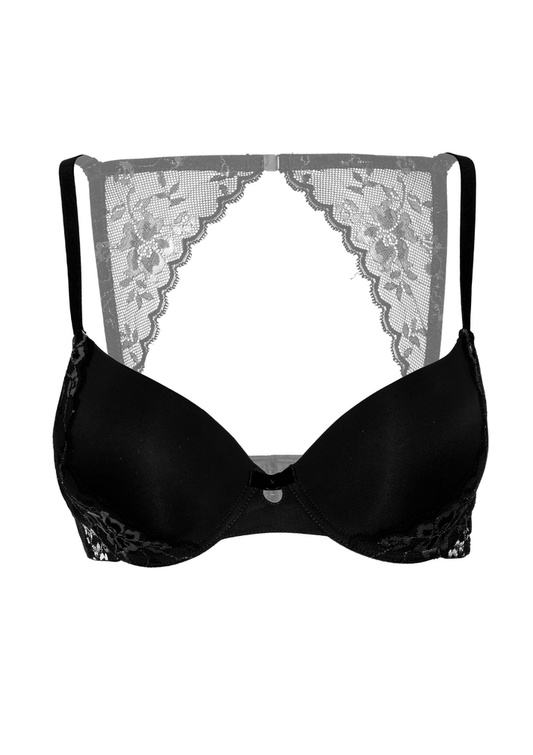 Daring Intimates Mix & Match Push-up bra with lace racerback - Schwarz