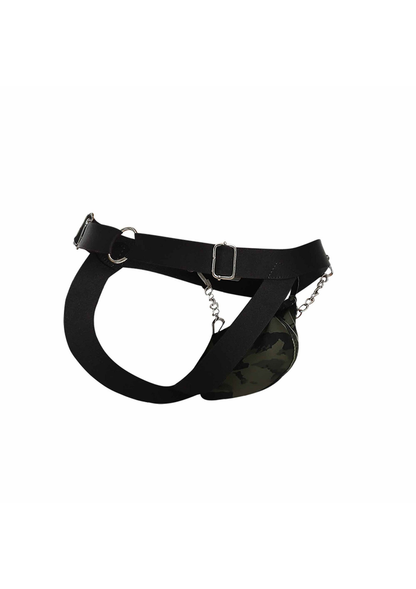 MOB Eroticwear Dngeon Chain Jockstrap GREEN O/S - 8