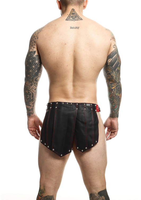 MOB Eroticwear Dngeon Roman Skirt - Schwarz