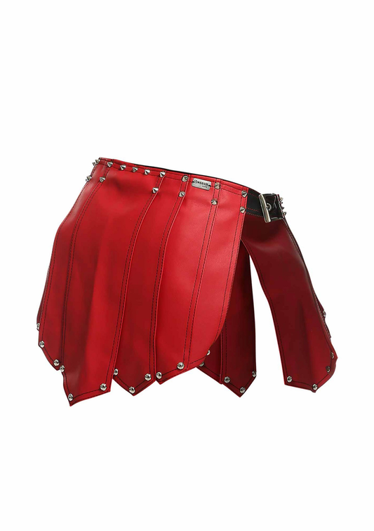 MOB Eroticwear Dngeon Roman Skirt - Rot