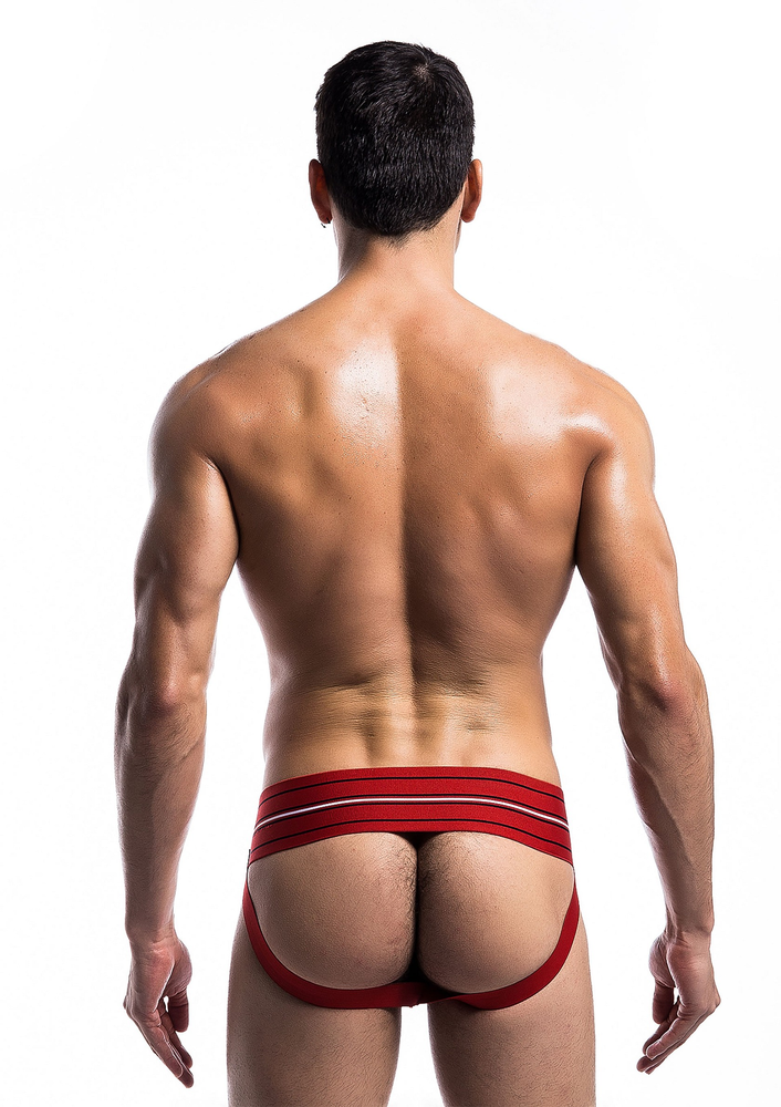 MOB Eroticwear Fetish Classic Wide Jockstrap RED S - 0