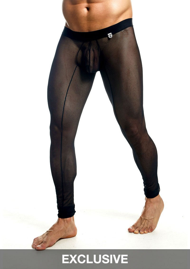 MOB Eroticwear Sheer Mesh Tights BLACK S - 2