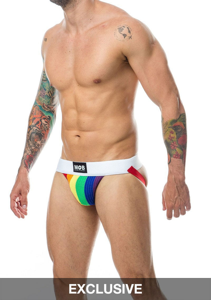 MOB Eroticwear Pride Classic Jock MULTICOLOR S - 5