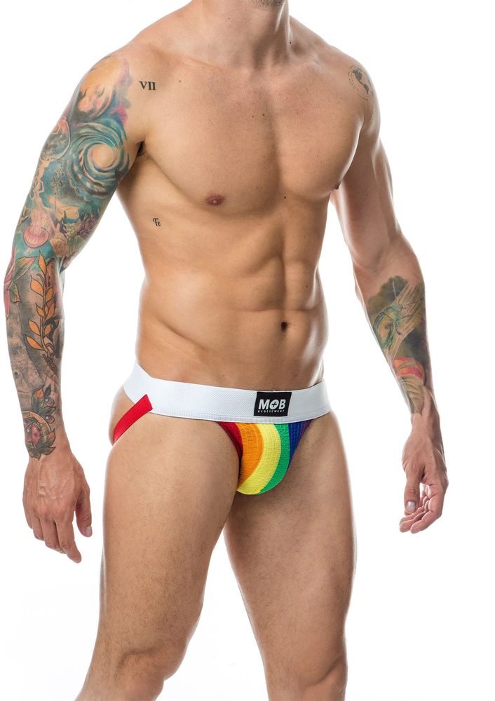 MOB Eroticwear Pride Classic Jock MULTICOLOR S - 3