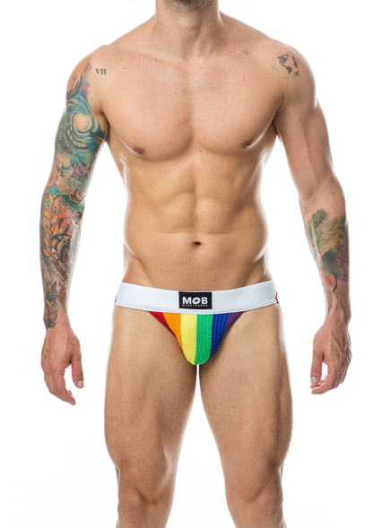 MOB Eroticwear Pride Classic Jock MULTICOLOR S - 4