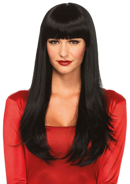 Leg Avenue Bangin' long straight wig BLACK O/S - 1